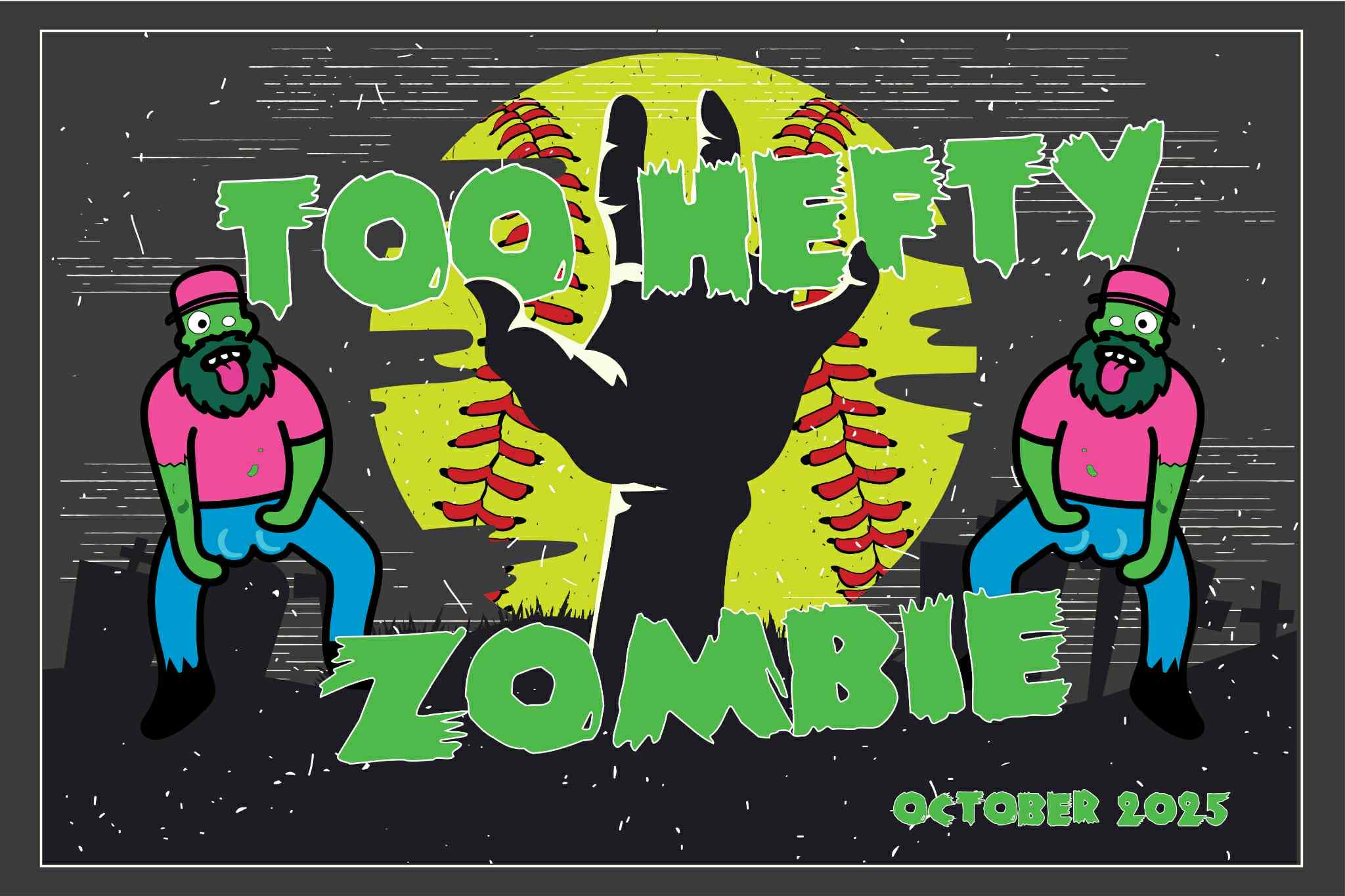 Too Hefty Zombie Towel