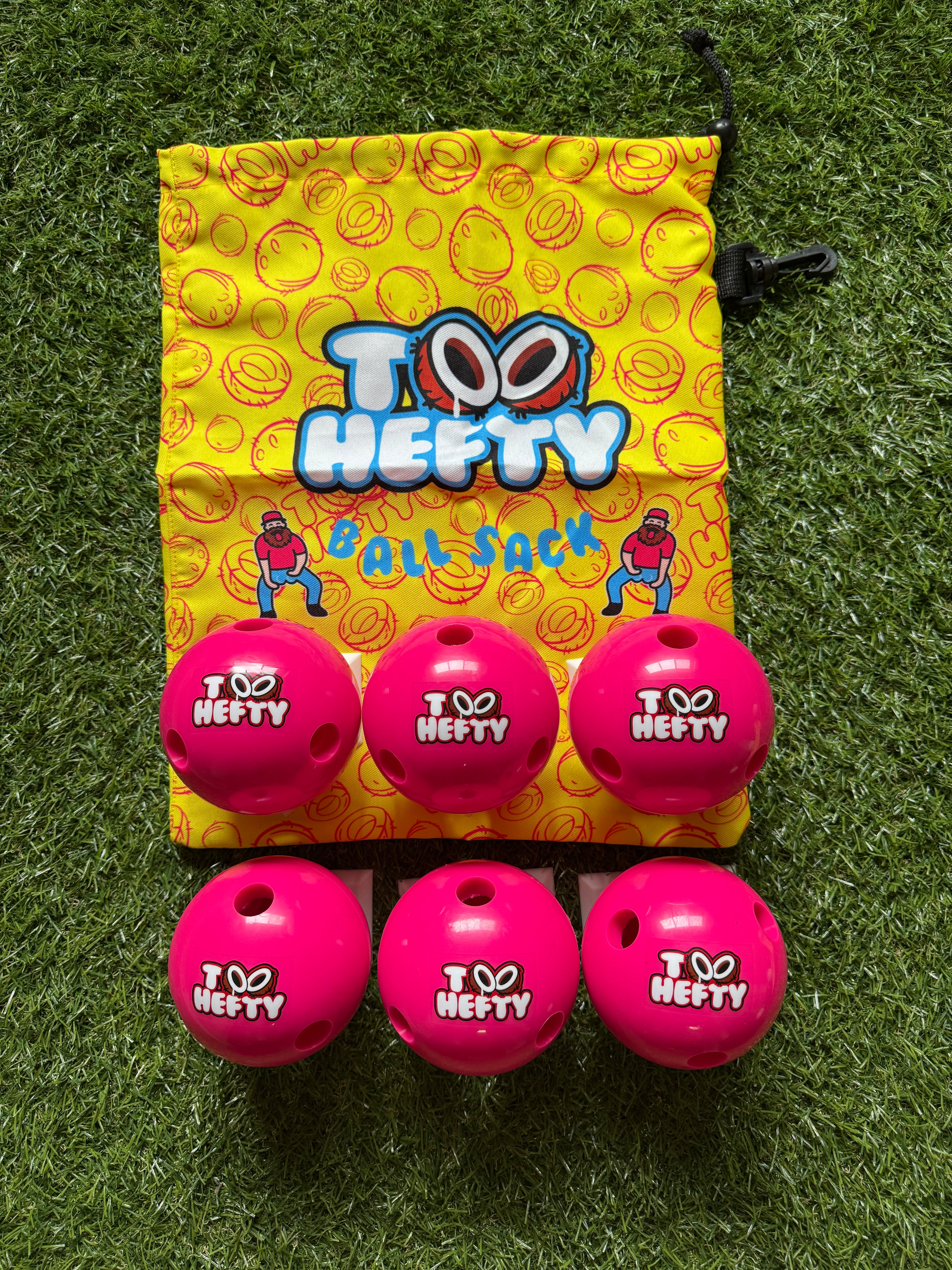 Pink Too Hefty Balls 6 Pack!